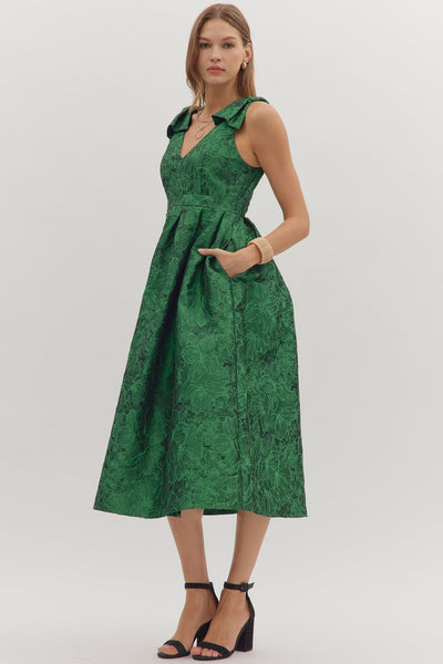 Natalie Midi Dress - Green