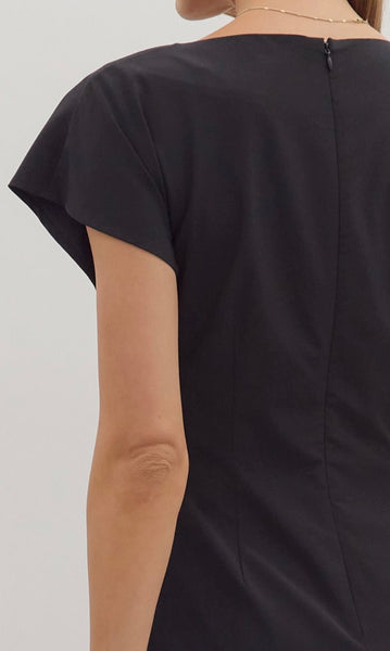 Claire Midi Dress - Black