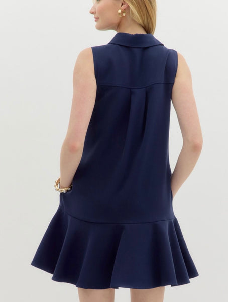 Madison Mini Dress - Navy
