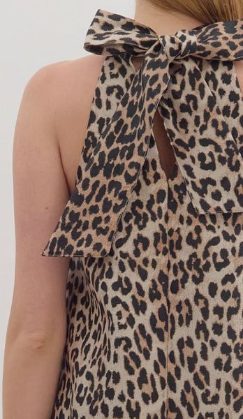 Daisy Mini Dress - Leopard