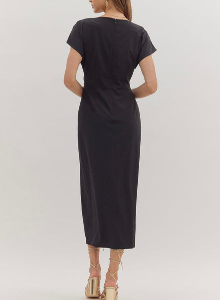 Claire Midi Dress - Black