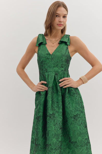 Natalie Midi Dress - Green