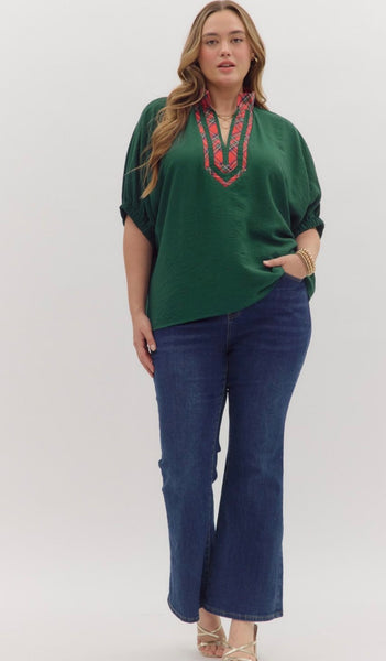 Addison S/S Top - Green