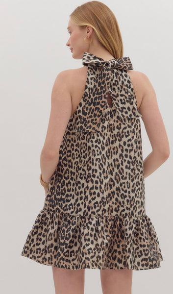 Daisy Mini Dress - Leopard