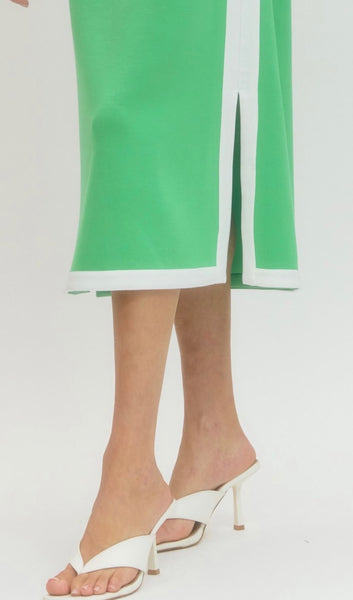Charlie Sleeveless Midi - Green