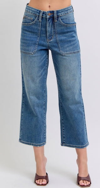 Judy Blue - High Waisted Utility Pocket Jeans