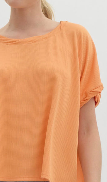 Cecilia S/S Top - Orange