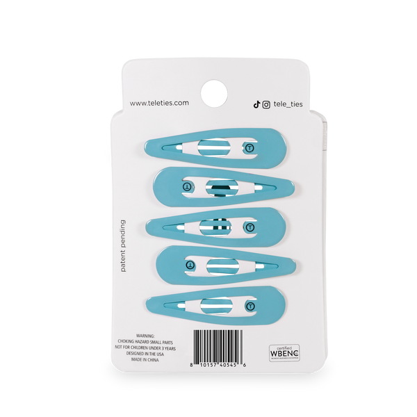 TELETIES - Snap Clip - Summer Sky - 6 Count