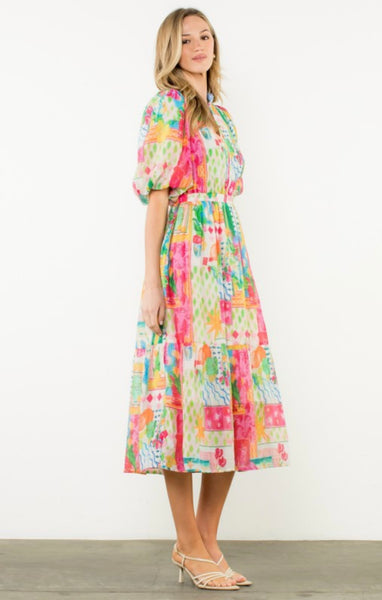 Zoe Puff Sleeve Maxi Dress