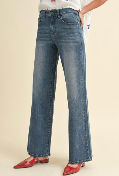 Coleman Pl High Rise Wide Leg Denim