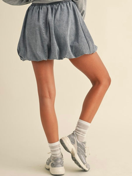 Antoine Wattigny Blvd Bubble Skirt - Denim