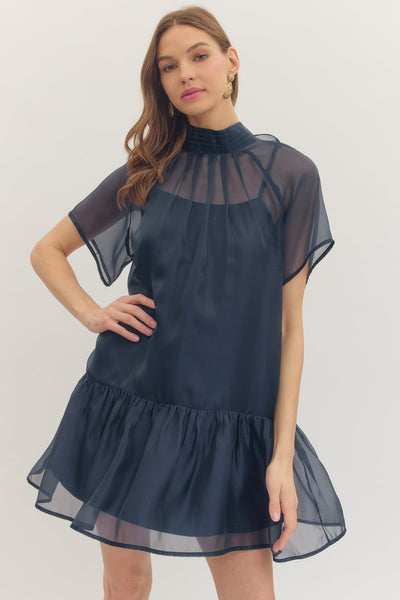 Summer Mini Dress - Navy