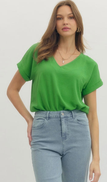 Melanie S/S Bodysuit - Green