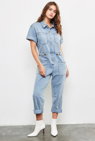 Sarah Denim Jumpsuit