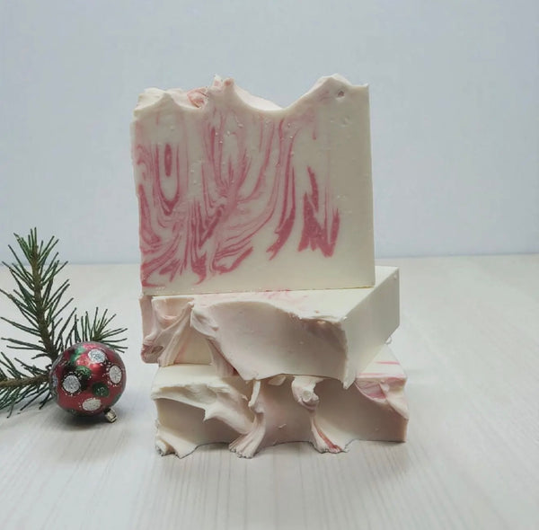 Nola Soapworks - Festive Candy Cane Artisan Soap