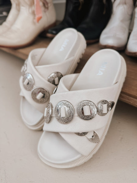 Mia - Gorgene Sandal - Seashell