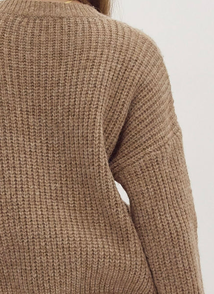 Bordeaux Dr Knit Sweater - Taupe