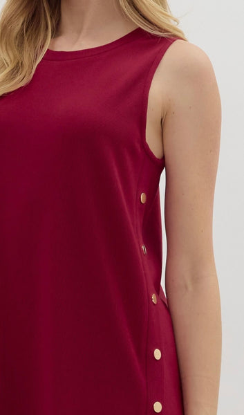 Delilah Midi Dress - Cherry