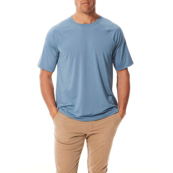 Men’s Crew Neck Short Sleeve Tee - Lake Water