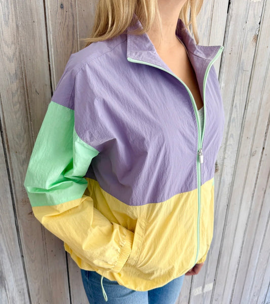 Mardi Gras Pastel Windbreaker