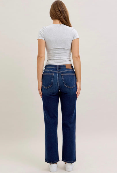 Judy Blue - Anna Mid Rise Straight Leg Denim