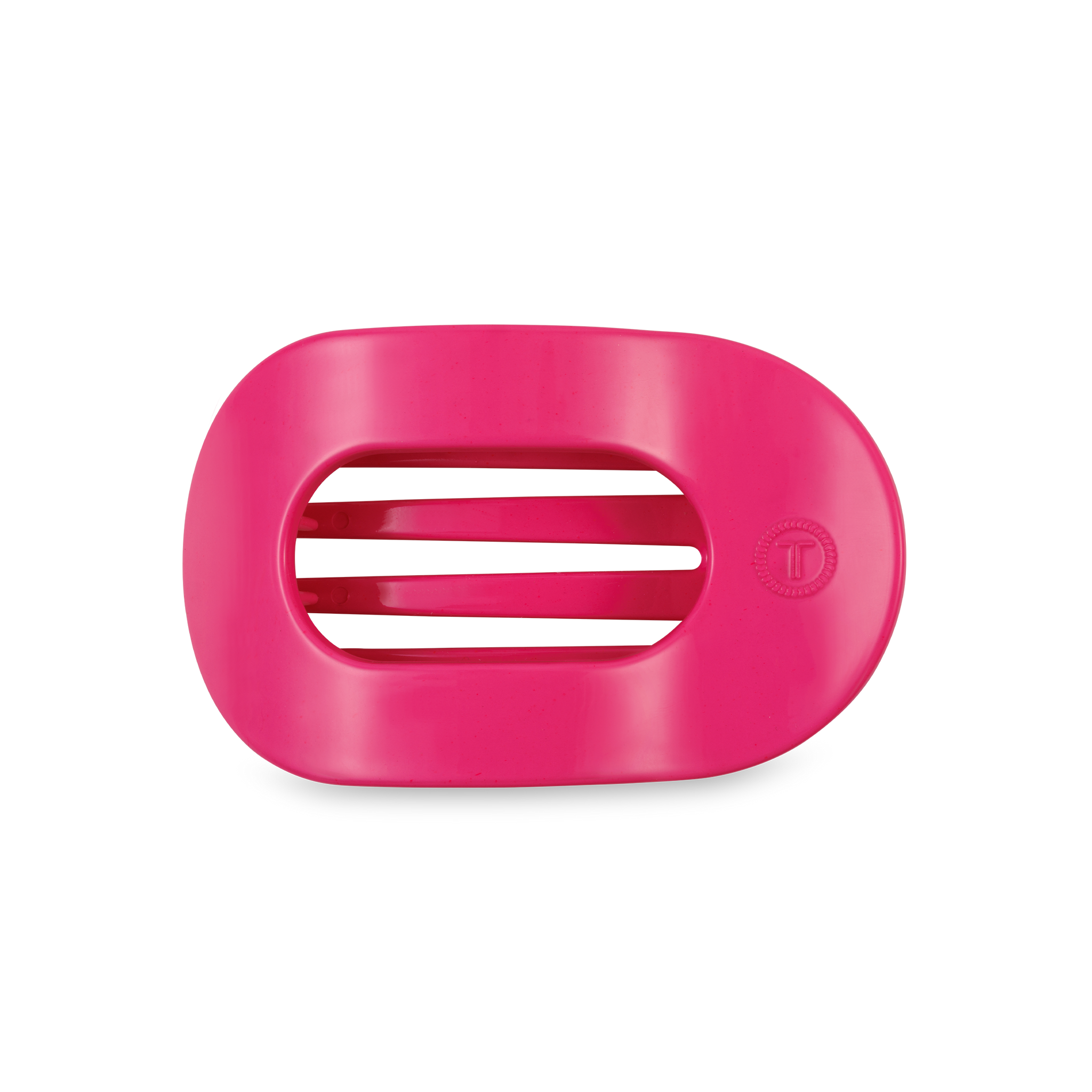 TELETIES - Flat Round Hair Clip -  Tropical Punch - Medium