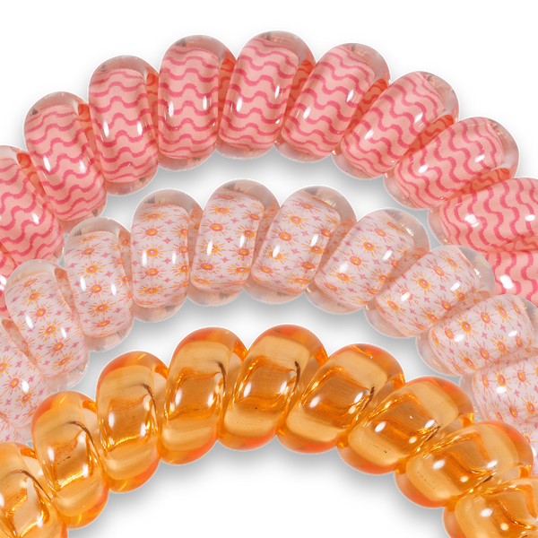 TELETIES - Spiral Hair Coil - Sunny Days Ahead - Large