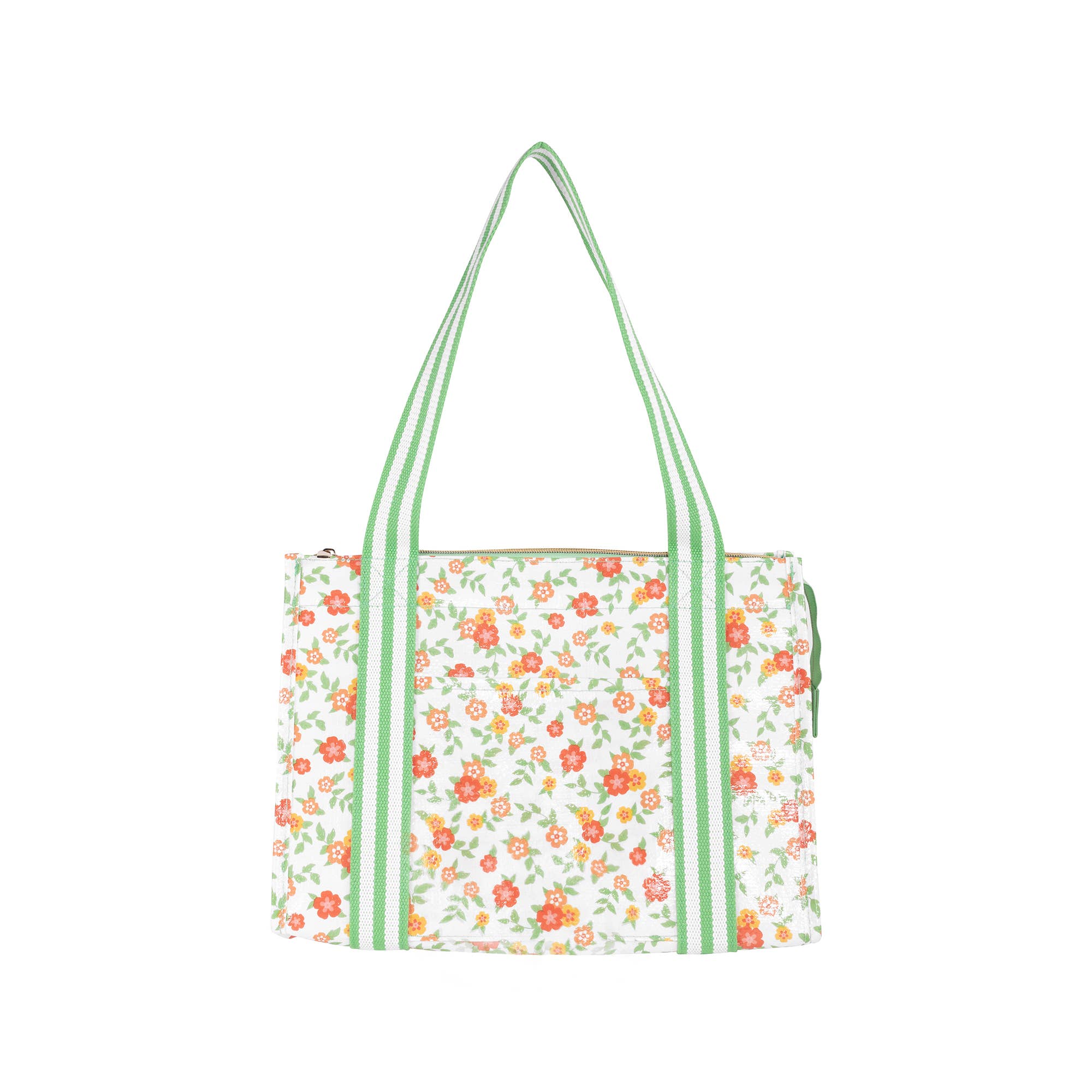 Martha Stewart - Insulated Market Tote, Floral Cloud Dancer
