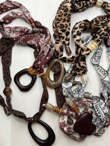 Evangeline Scarf Necklaces