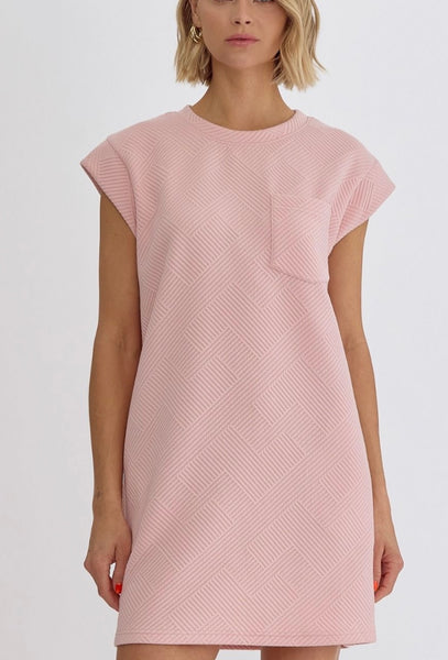Mississippi Textured Dress - Light Pink