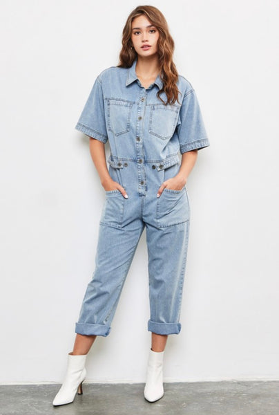 Sarah Denim Jumpsuit