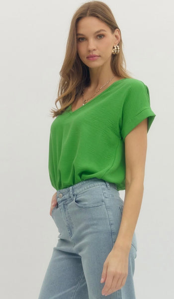 Melanie S/S Bodysuit - Green