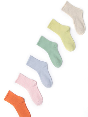 Audrey Classic Crew Socks - Sky