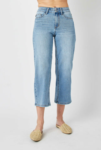 Judy Blue - Tensas Wide Leg Crop Jean