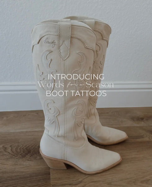 Words for a Season - Howdy Calligraphy Temp Tattoo