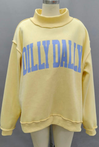[PREORDER STYLE] Dilly Dally Reversible Mockneck Sweatshirt