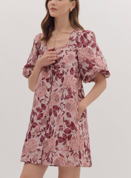 Sarah Floral Mini Dress