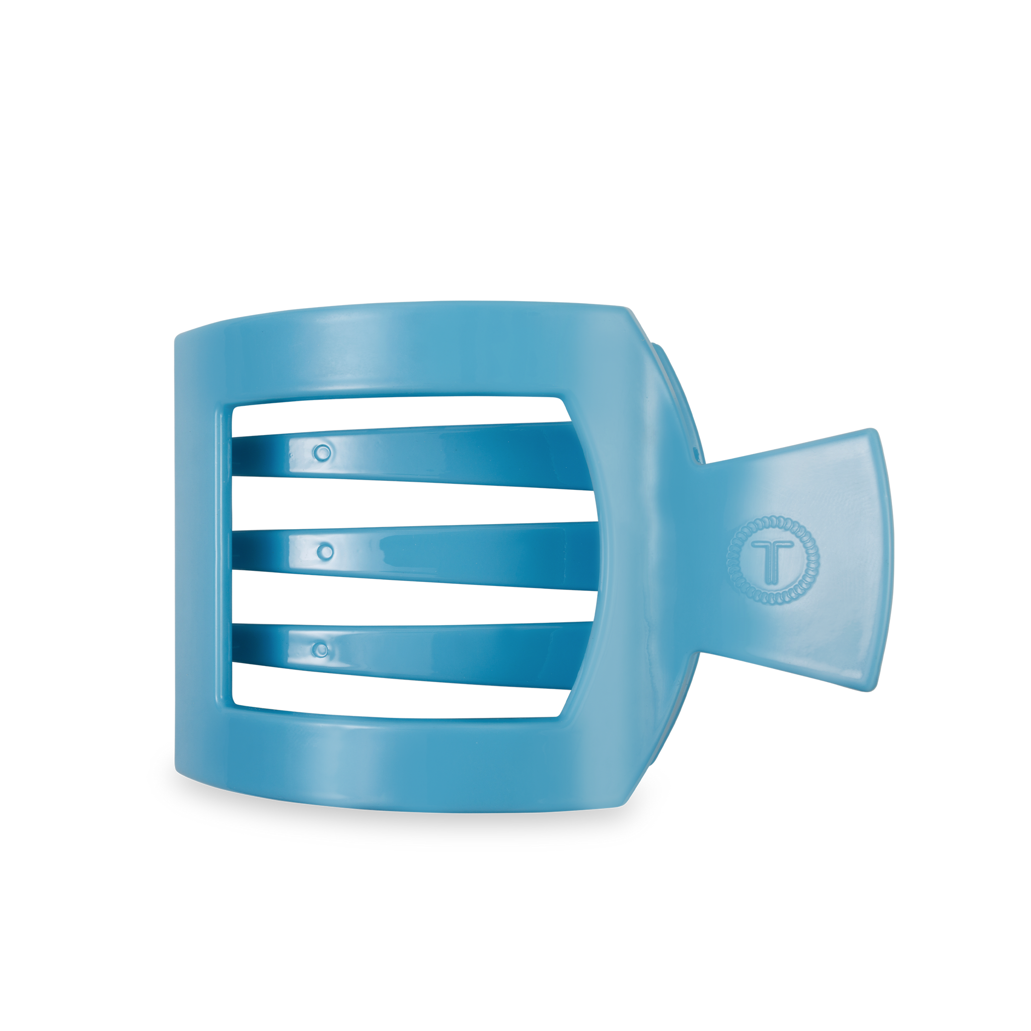 TELETIES - Flat Square Hair Clip - Summer Sky - Large