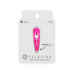 TELETIES - Snap Clip - Tropical Punch - 6 Count