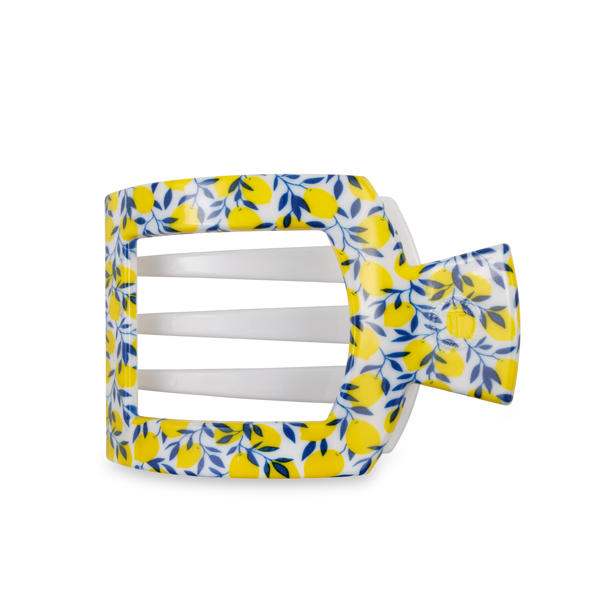 TELETIES - Flat Square Hair Clip - Large - Limoncello