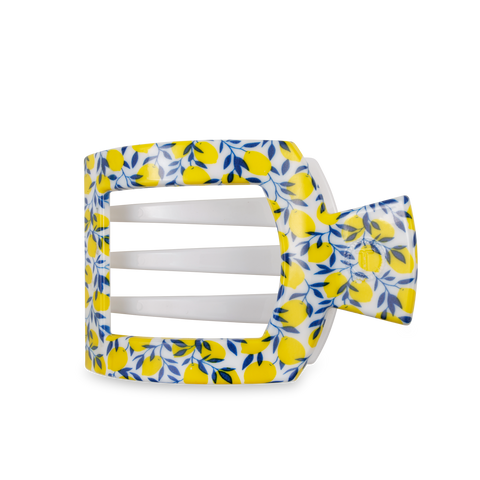 TELETIES - Flat Square Hair Clip - Large - Limoncello