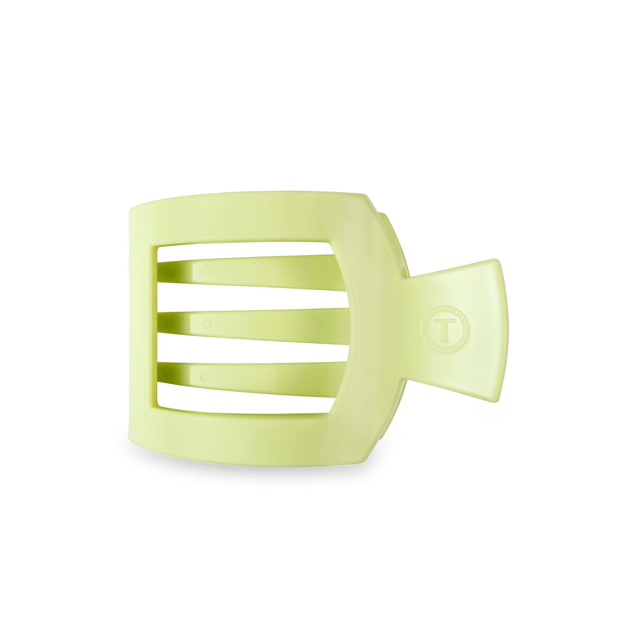 TELETIES - Square Flat Hair Clip - Aloe, There! - Medium