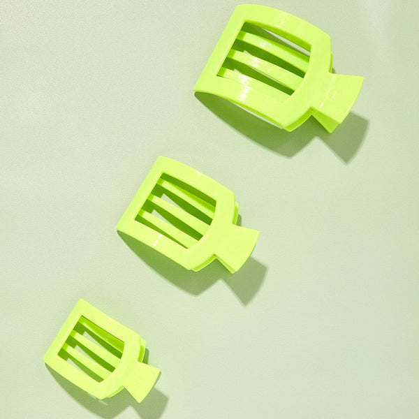 TELETIES - Flat Square Hair Clip - Summer Brights - Medium