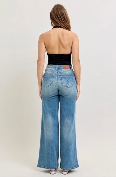 Judy Blue - High Waisted Wide Retro Denim
