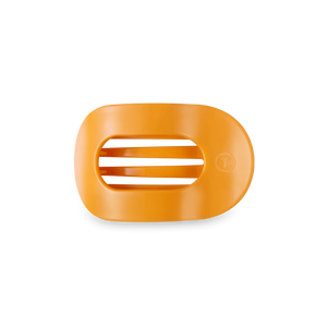 TELETIES - Round Flat Hair Clip - Mango for it! - Small