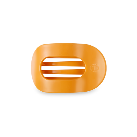 TELETIES - Round Flat Hair Clip - Mango for it! - Small