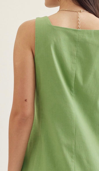 Alina Midi Dress - Matcha