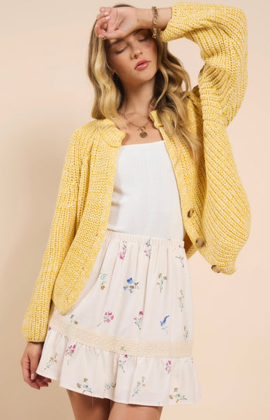 Sadie & Sage - Sunroof Cardigan - Lemon