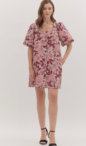 Sarah Floral Mini Dress