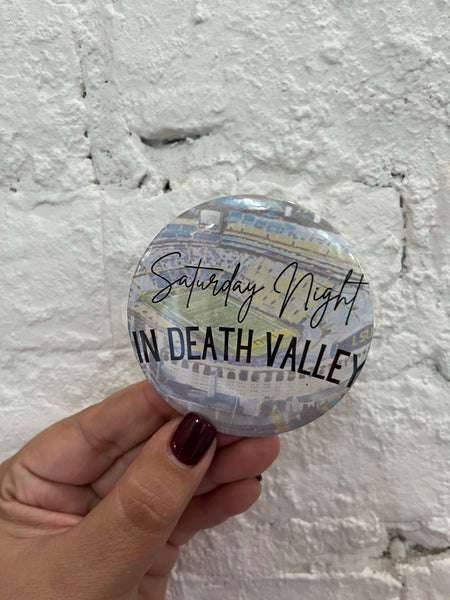 Signed by Abby - LSU Game Day Buttons